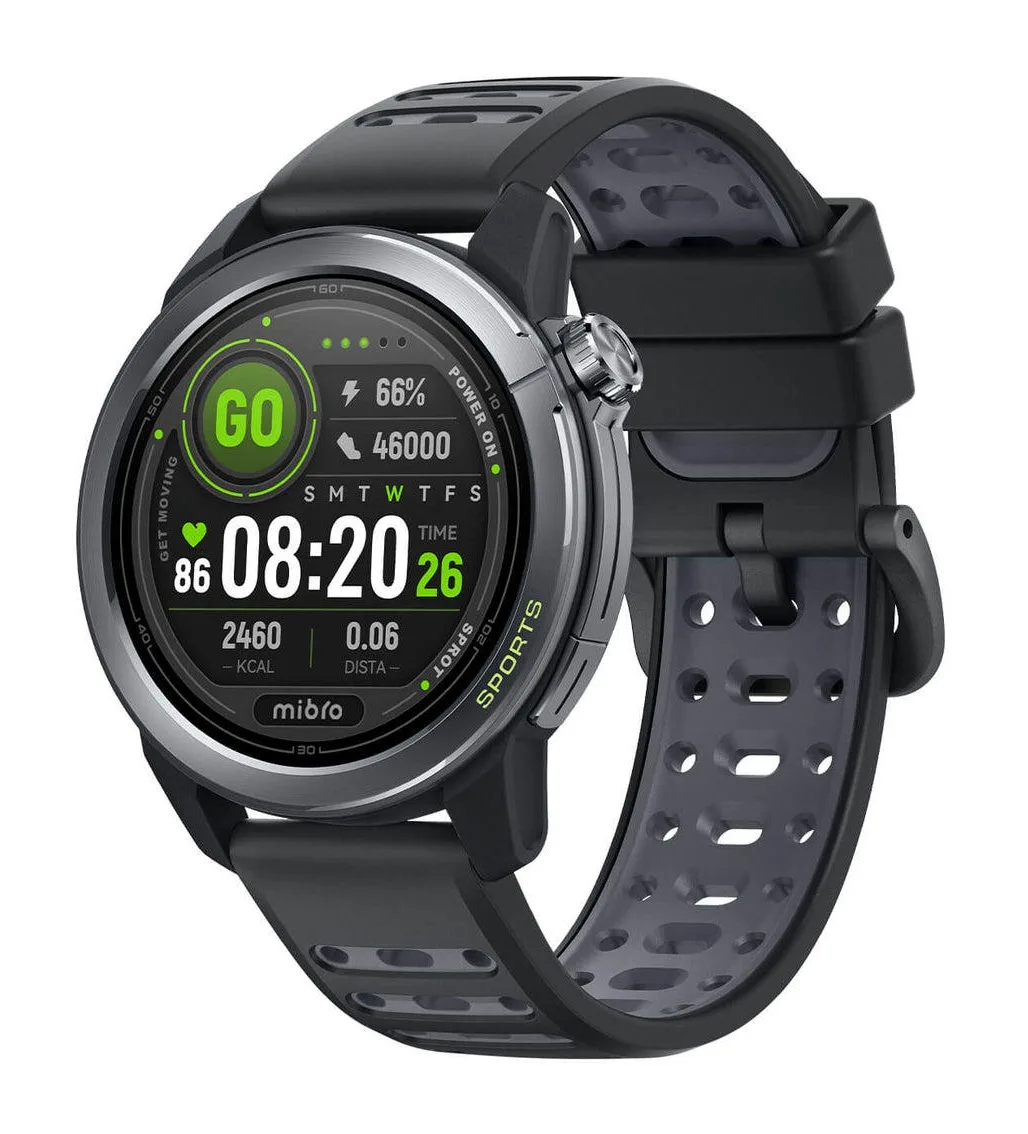 Смарт-годинник Mibro AMOLED 46мм темно-сірий 1.32" 5ATM GPS Bluetooth 5.3