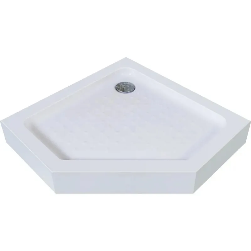 Душовий піддон MIXXUS ABS 90x90 см Білий п'ятикутний з сифоном
