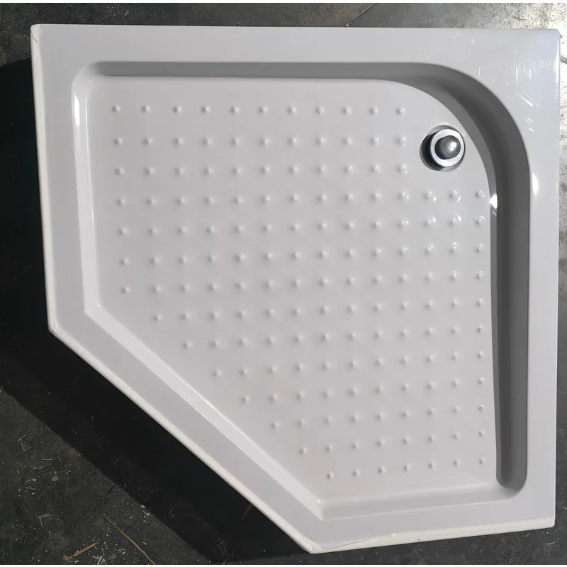 Душовий піддон MIXXUS ABS 90x90 см Білий п'ятикутний з сифоном