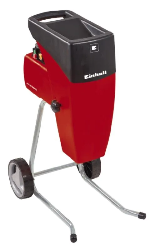 Подрібнювач рослинності Einhell GC-RS 2540, 2500 Вт, з низьким рівнем шуму, максимальний діаметр гілок 40 мм.