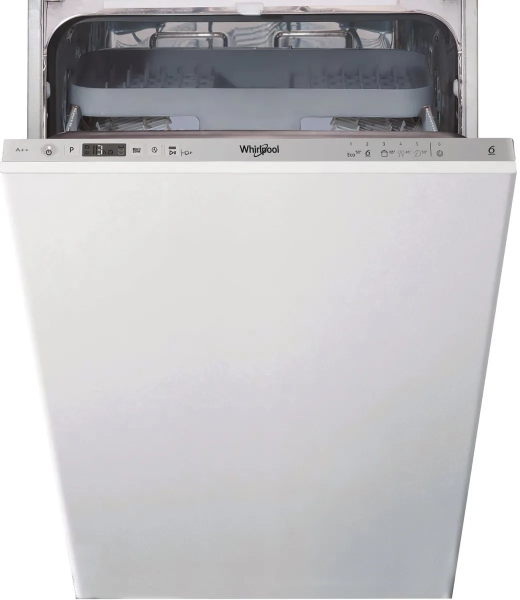 Посудомийна машина Whirlpool вбудована 10 комплектів A++ 45 см електронна для кухні автоматична біла