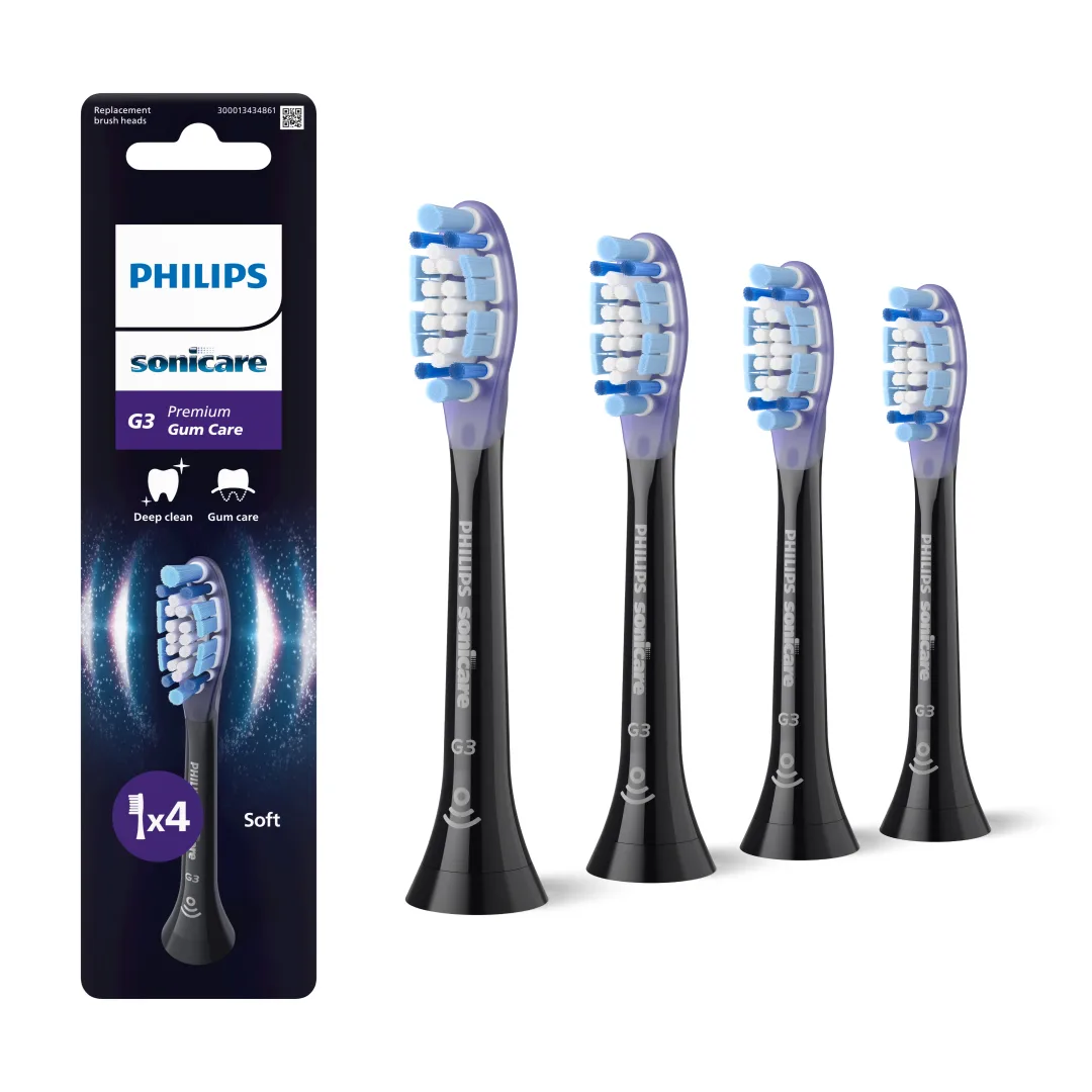 Насадка для зубної щітки Philips Premium Gum Care 4 шт біопластик