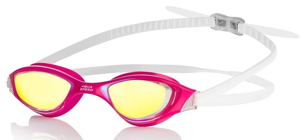 Окуляри для плавання AQUA SPEED TPE OSFM рожеві білі