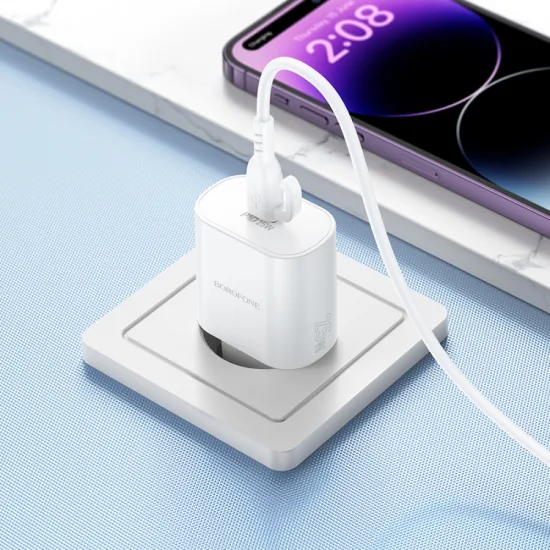 Сетевое зарядное устройство Borofone USB-C 25W белый