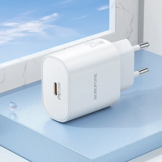 Сетевое зарядное устройство Borofone USB-C 25W белый
