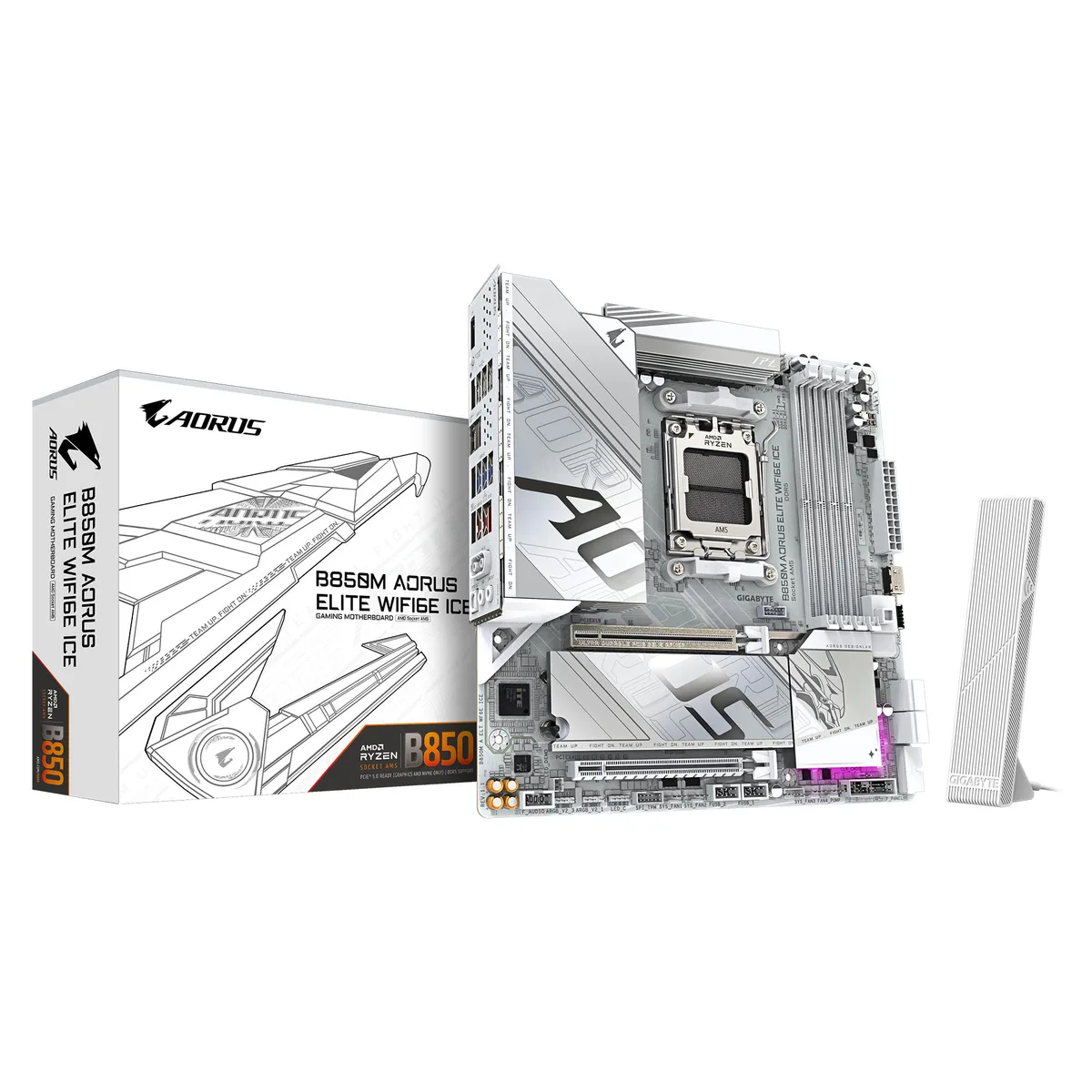 Материнська плата Gigabyte B850M AM5 mATX DDR5 Wi-Fi 6E Bluetooth 5.3