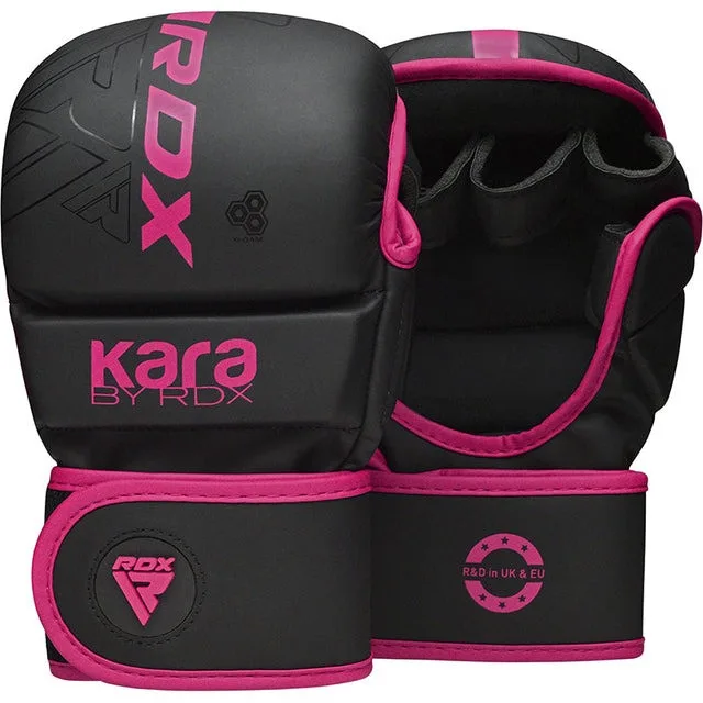 Перчатки RDX Inc для ММА искусственная кожа L/XL розовые