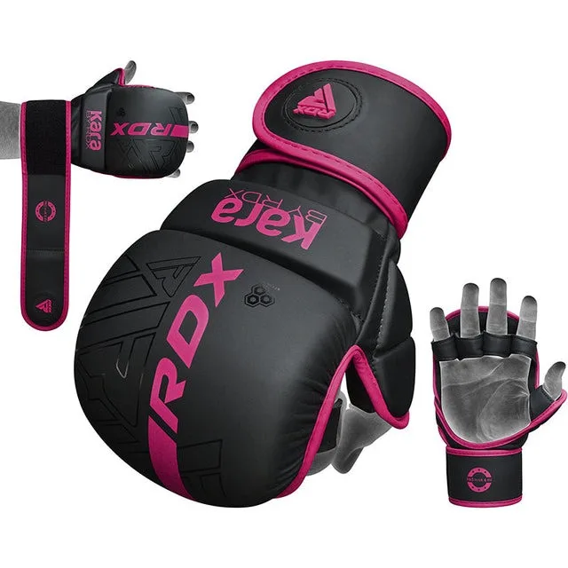 Рукавиці RDX Inc для ММА штучна шкіра L/XL рожеві
