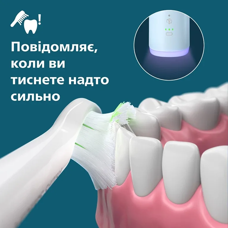 Зубна електрощітка Philips Sonicare Ультразвукова для дітей 62000 рухів на хвилину Блакитна