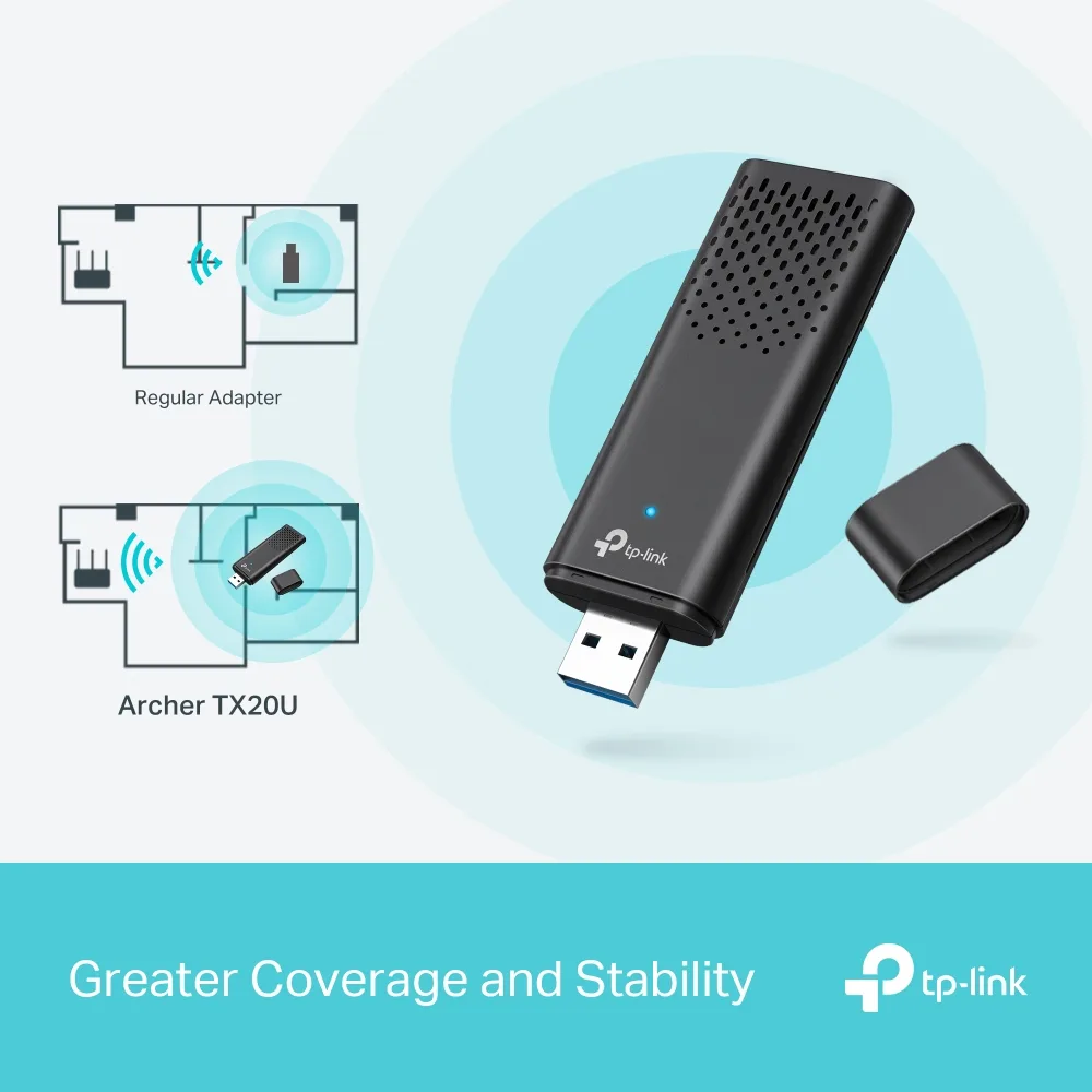 Адаптер WiFi TP-LINK Archer TX20U AX1800, USB