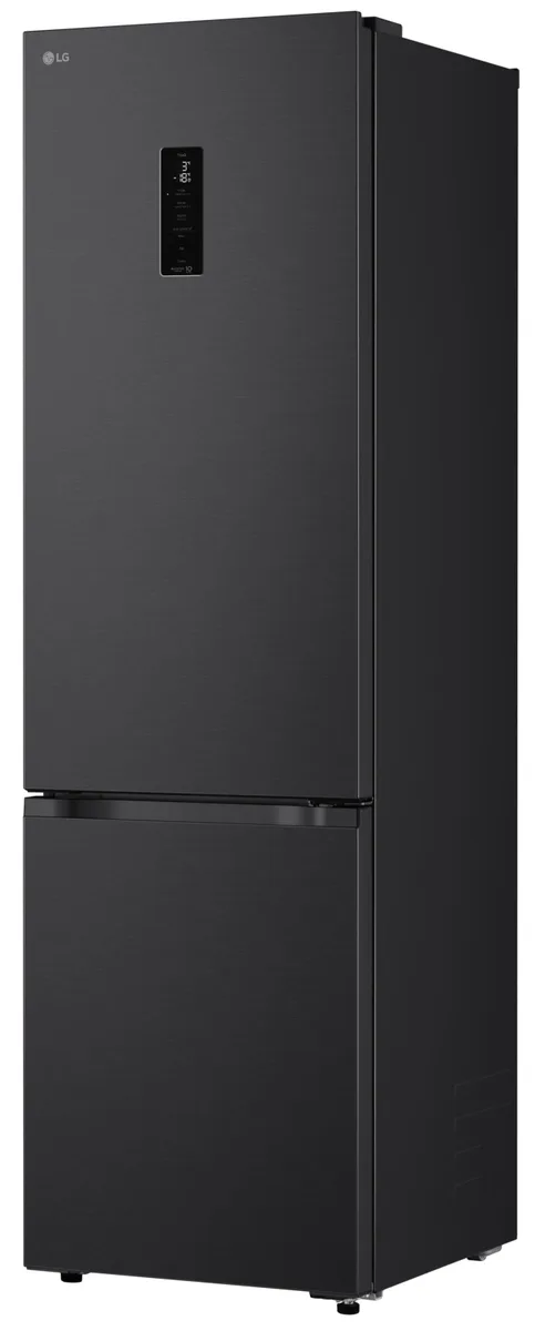 Холодильник LG двокамерний чорний 59,5х203х67,4 см скло