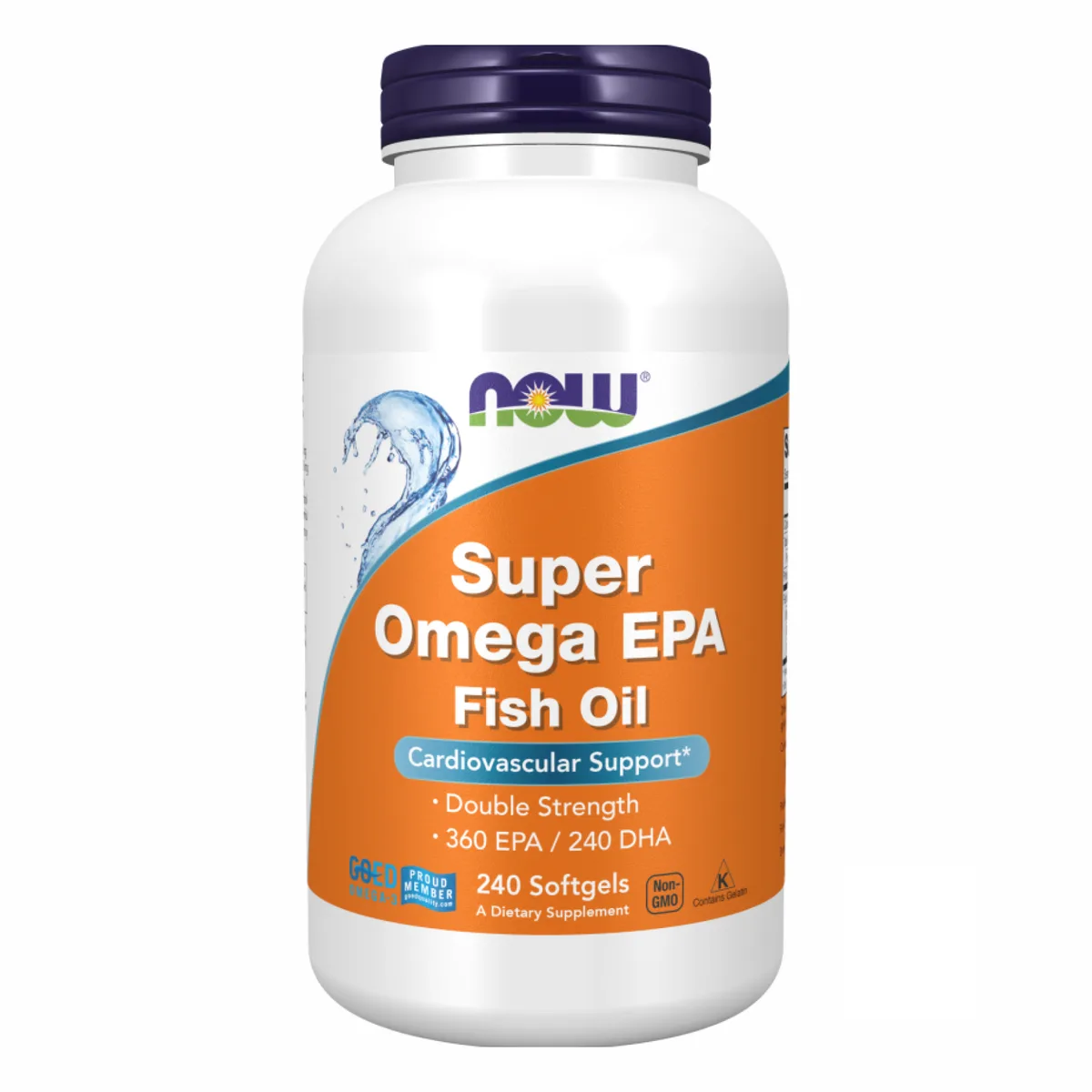 Now Foods Super Omega EPA 1200mg 240 капсул Риб'ячий жир ЕПК ДГК