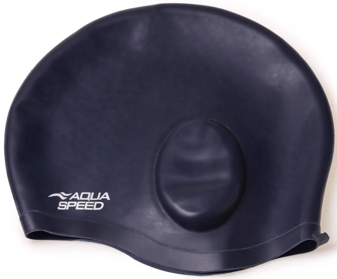Шапка для плавання Aqua Speed силікон OSFM темно-синя