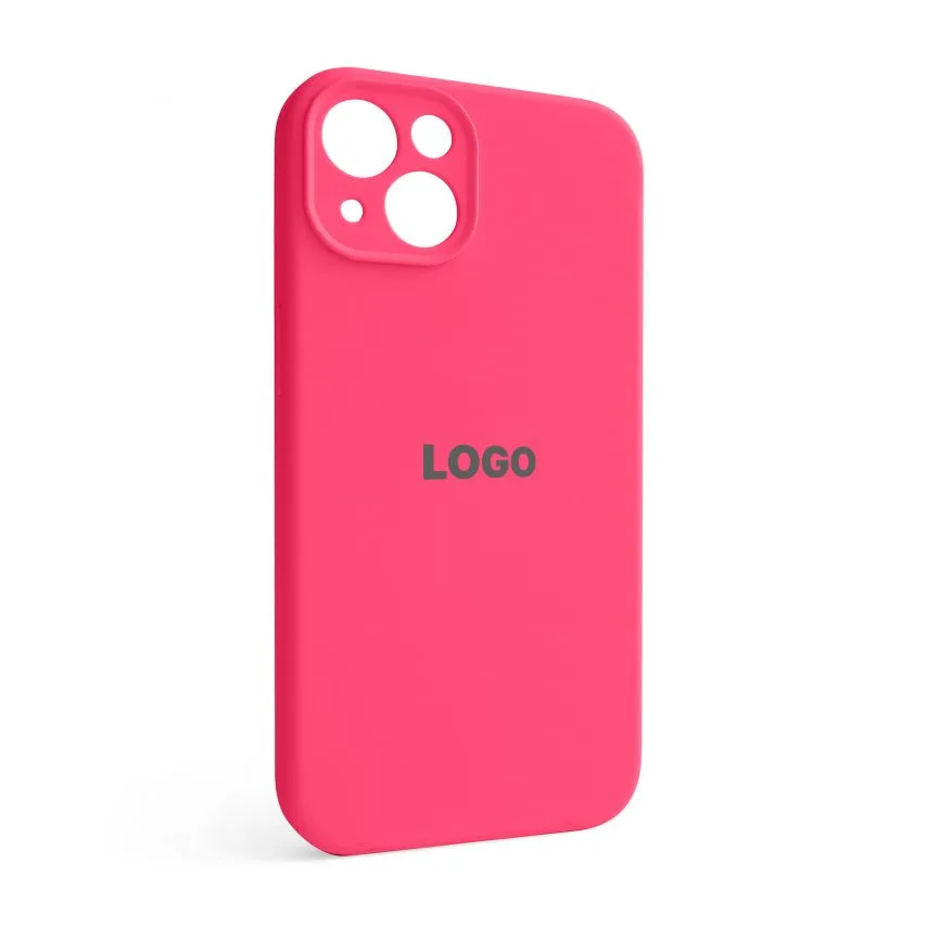 Чохол Silicone Case для Apple iPhone 13 силіконовий  закритий низ рожевий