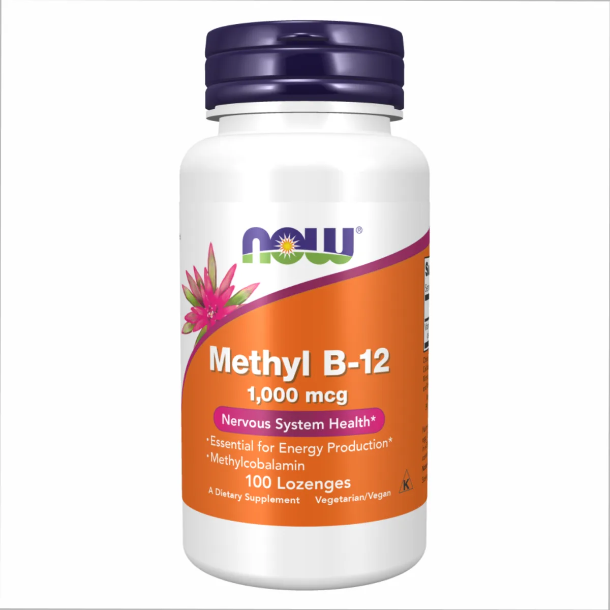 Метил B-12 Now Foods метилкобаламин 1000 мкг 100 льодяників