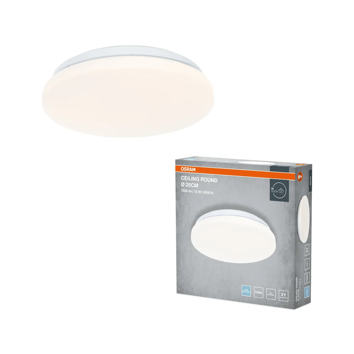 Светильник потолочный OSRAM LED 12Вт 257мм 6500K