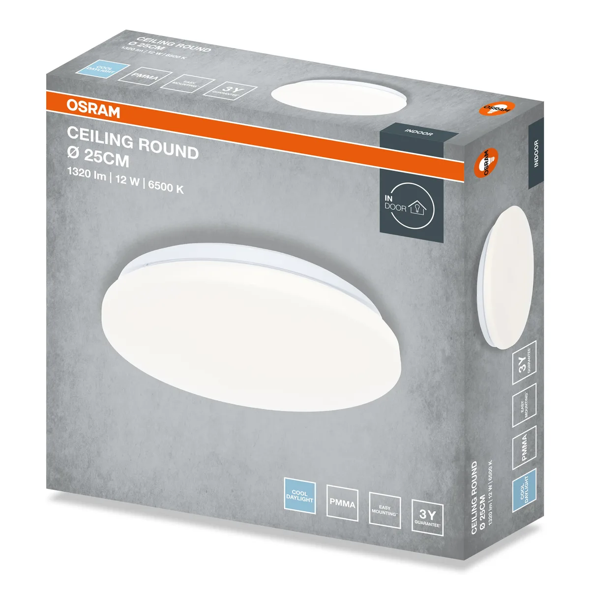Светильник потолочный OSRAM LED 12Вт 257мм 6500K