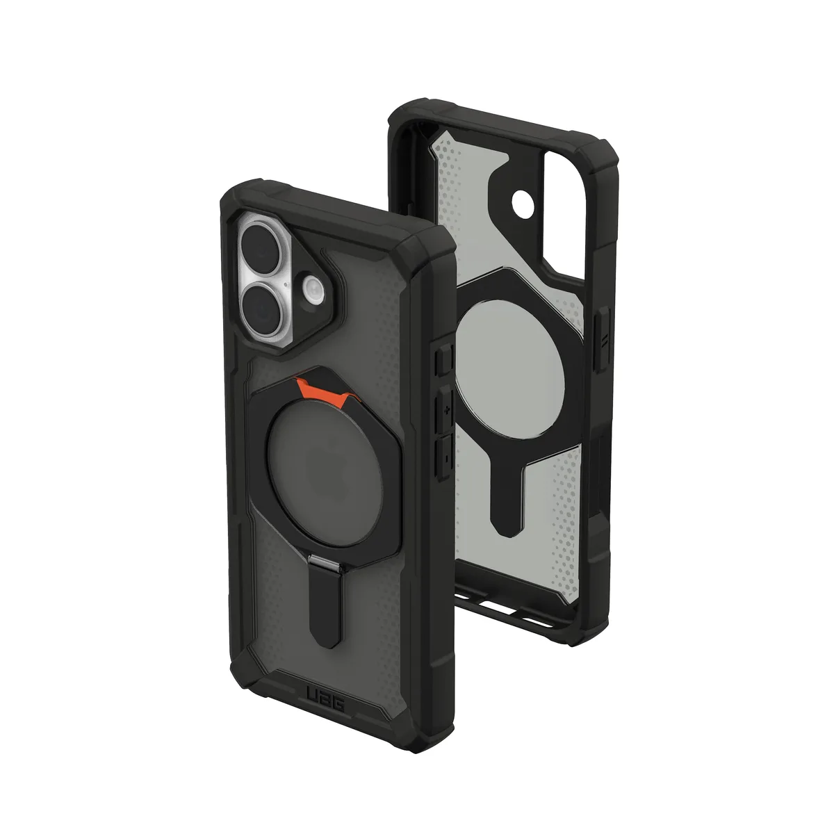 Чохол UAG для iPhone 17, Plasma XTE MagSafe, Black/Pop Orange