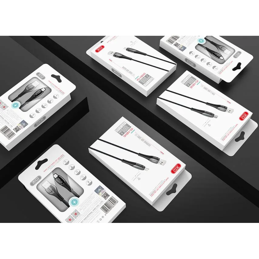 Кабель USB XO Пластиковый Micro 1м Черный 2.4A