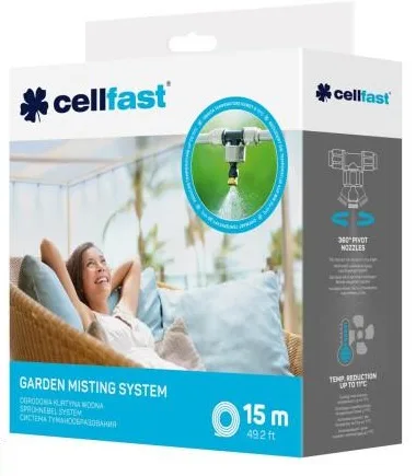 Система создания тумана Cellfast, шланг 15 м, 7 распылителей