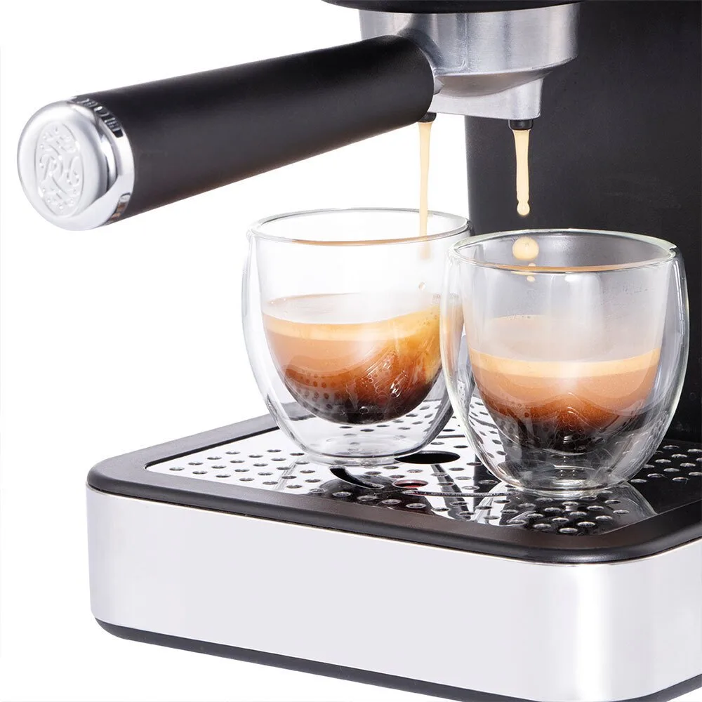 Кавоварка Russell Hobbs ріжкова Distinctions 1.1л, для меленої кави та чалдів, чорний з сріблястими акцентами.