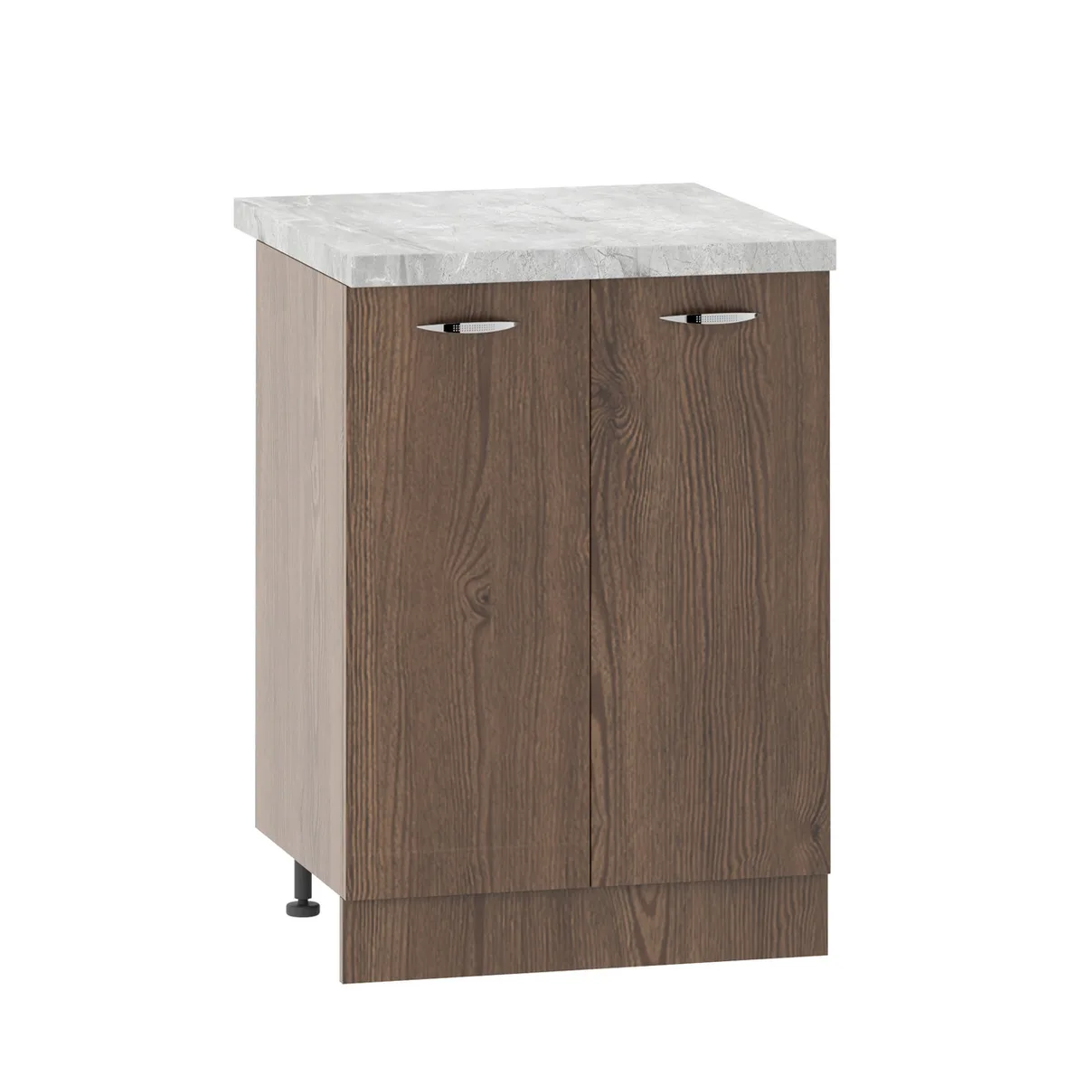 Шафа нижня МК Compact ЛДСП 820х600х460мм Дуб Родос темна модульна кухонна шафа для зберігання меблів