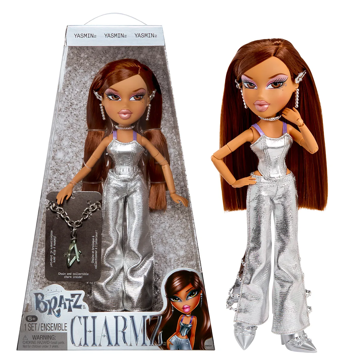 Ігровий набір Bratz металевий 27 см комбіновані матеріали Ясмін