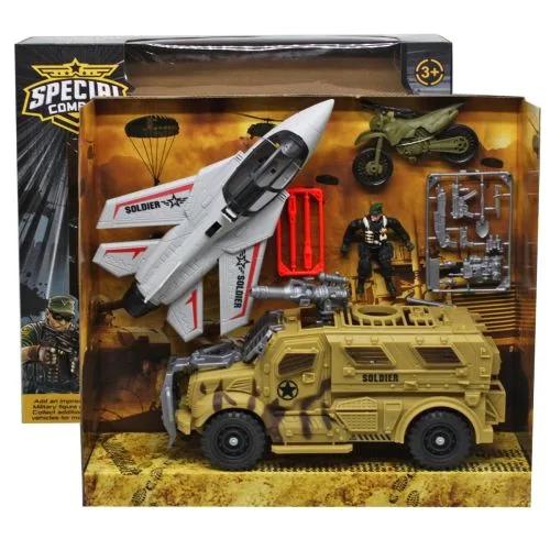 Игровой военный набор Army фигурка солдата и техника для детей от 3 лет