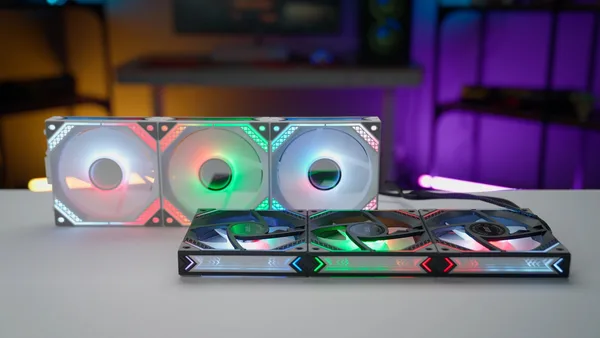 Корпусные вентиляторы 2E GAMING Air Cool Magic Mirror ACF120MW-ARGB, 3x120мм, 2000rpm, 4pin PWM +5VARGB, 20.5dBa, белый.