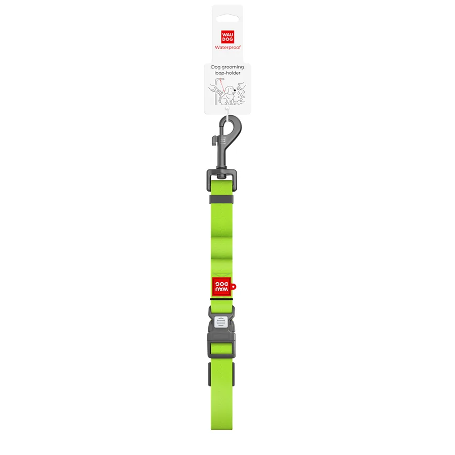Петля-утримувач для грумінгу WAUDOG Waterproof 70-116 см Collartex салатовий