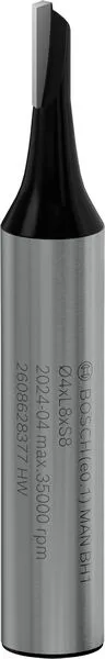 Фреза пазова Bosch Professional з однолезовим різцем Std S8 D4 L8