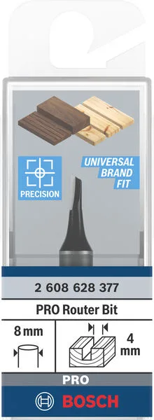 Фреза пазовая Bosch Professional с однолезвенным резцом Std S8 D4 L8