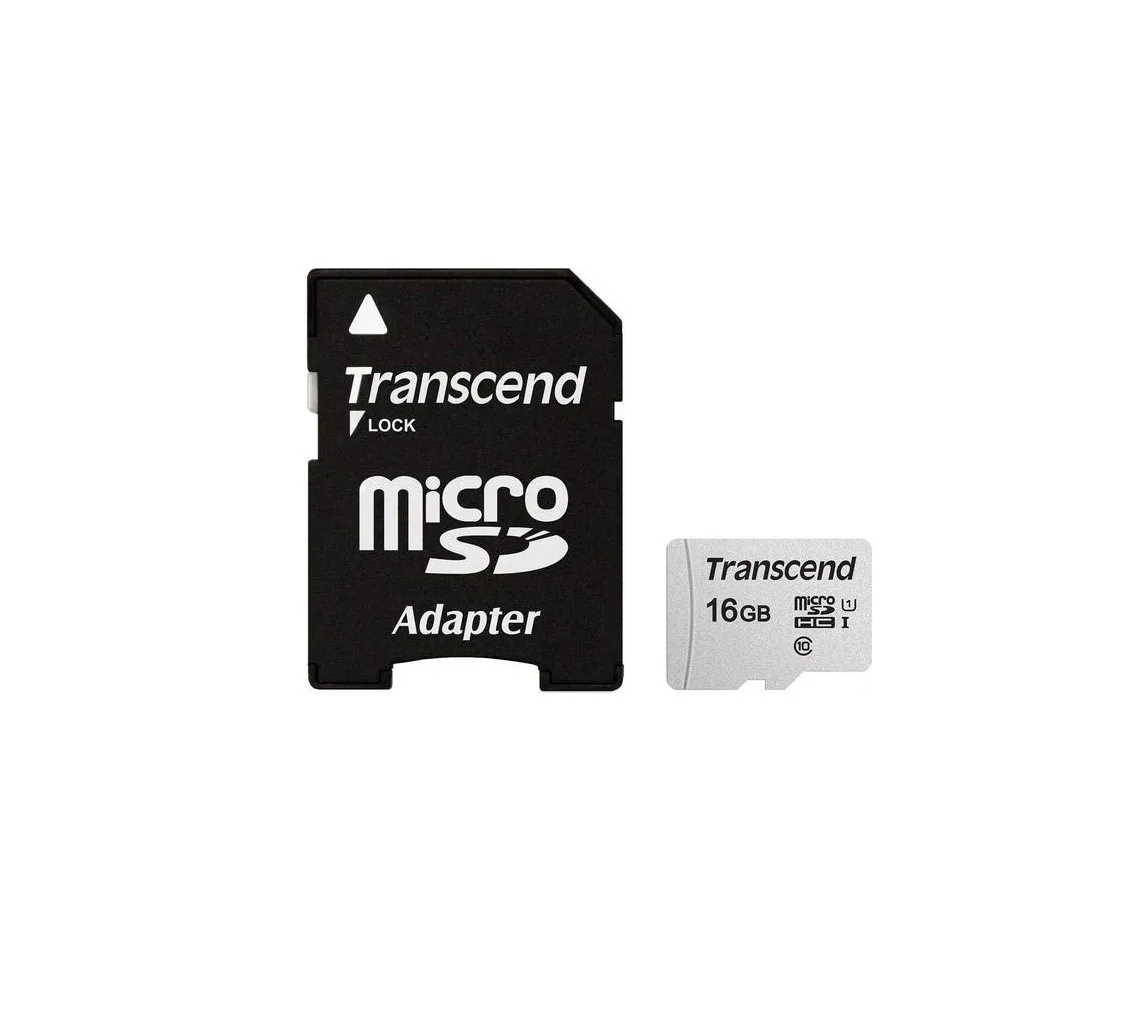 Карта пам'яті Transcend microSD 16GB Class 10 UHS-I Чорна