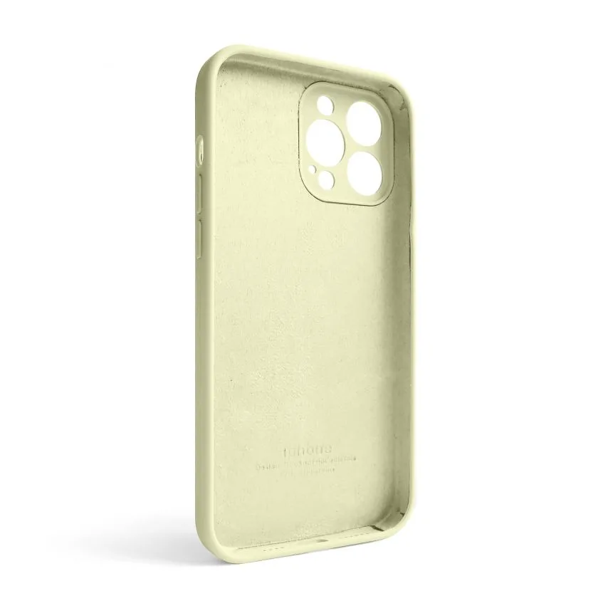 Чохол силіконовий для смартфона 13 Pro Max жовтий закрита камера