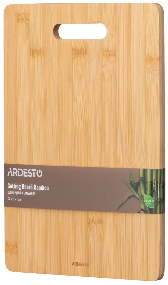 Кухонна дошка ARDESTO Midori, 28х21х1 см, з бамбука.