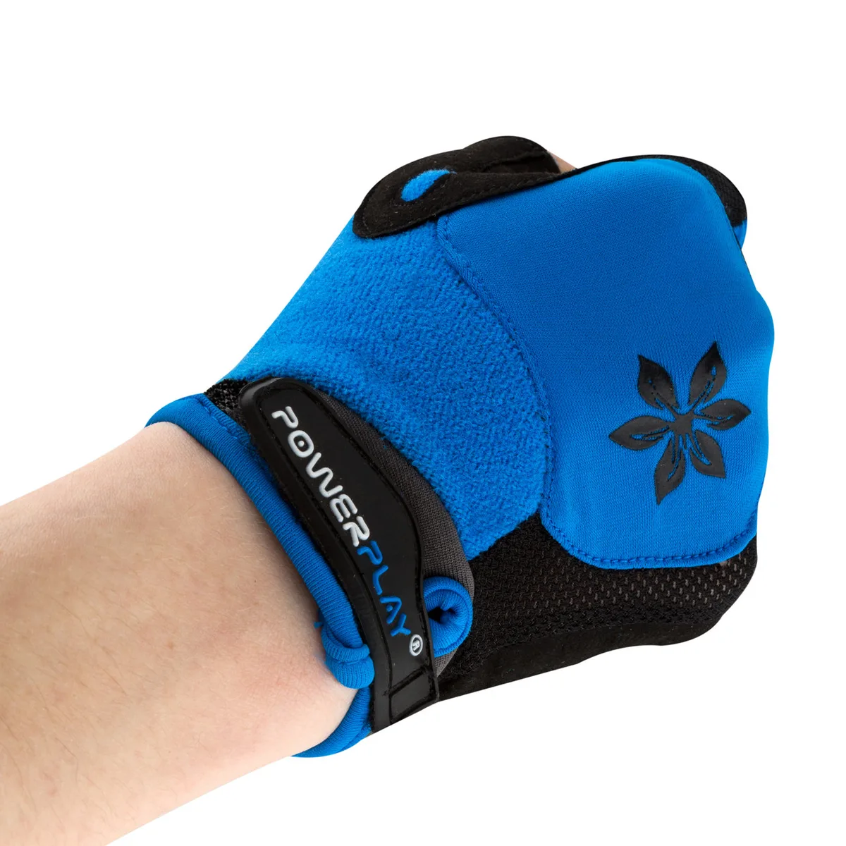 Велорукавички Active Point комбіновані XS блакитні