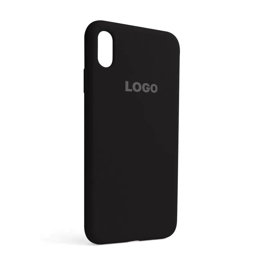 Чохол Silicone Case для Apple iPhone чорний силіконовий Xs Max