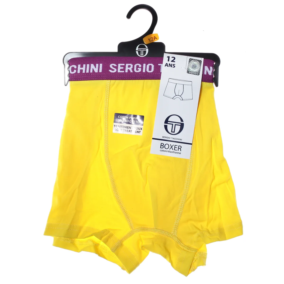 Трусы-боксеры Sergio Tacchini 95% хлопок 116 см желтые