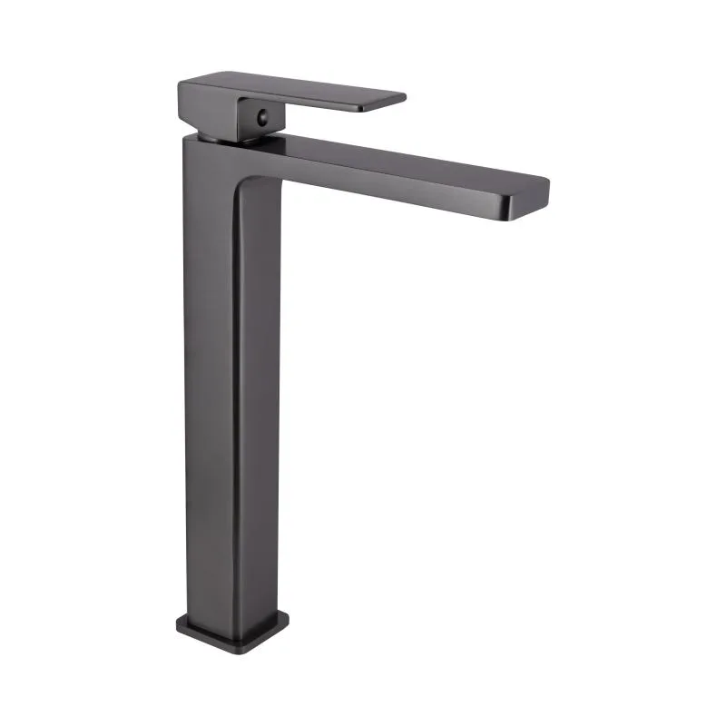 Смеситель для раковины Qtap Gemini 269 мм латунь Gunmetal Black PVD