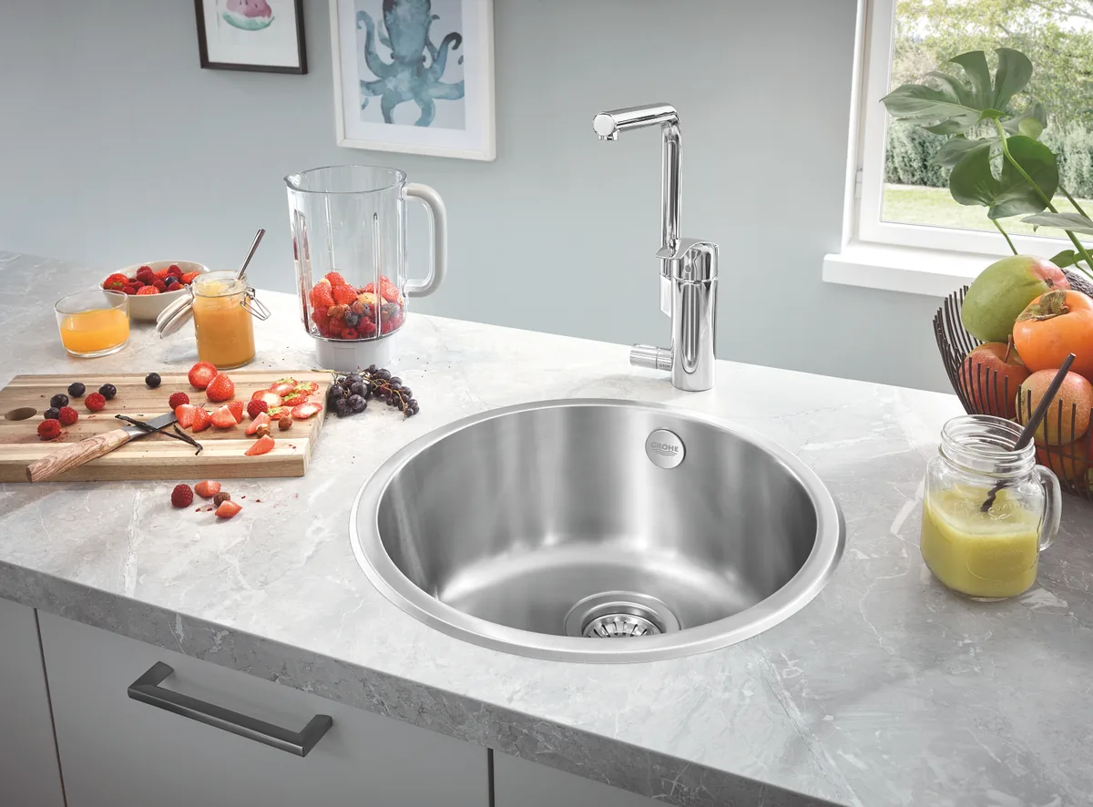 Мийка для кухні Grohe нержавіюча сталь 440х440 мм