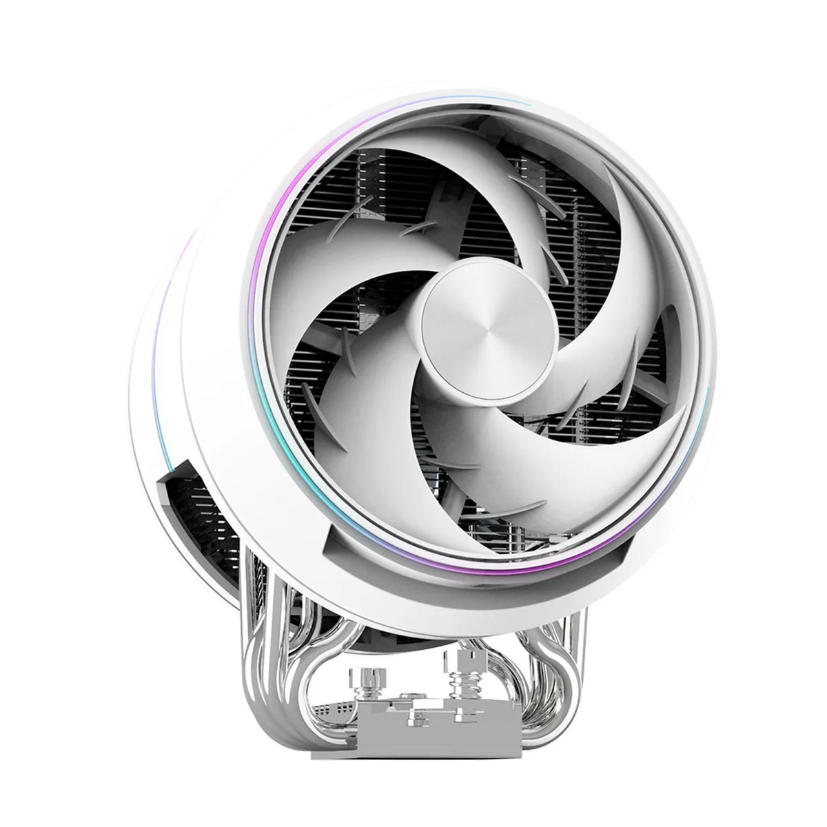 Процесорний кулер Zalman ZET5, ARGB LGA 1851, 1700, 1200, 115x, AM5, AM4,  4pin PWM, 3pin+5VARGB, TDP200W, білий