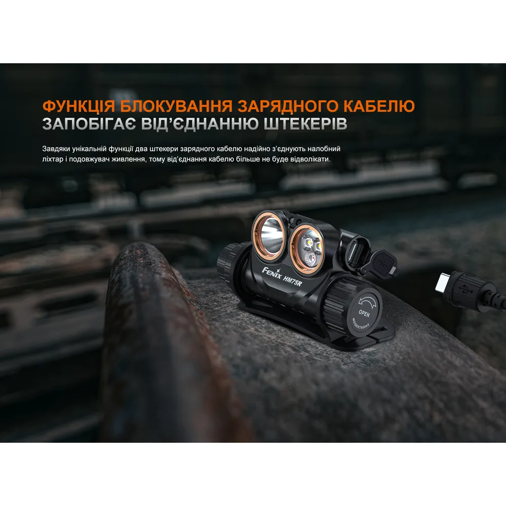Налобный фонарь Fenix магниевый 91,1х41х53,5 мм белый красный