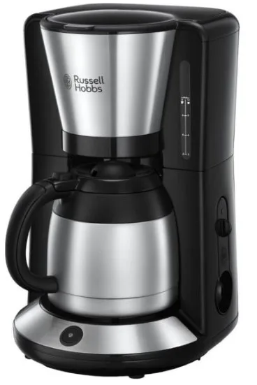 Кавоварка Russell Hobbs пластикова 35,2х23,7х21,2 см чорна срібляста