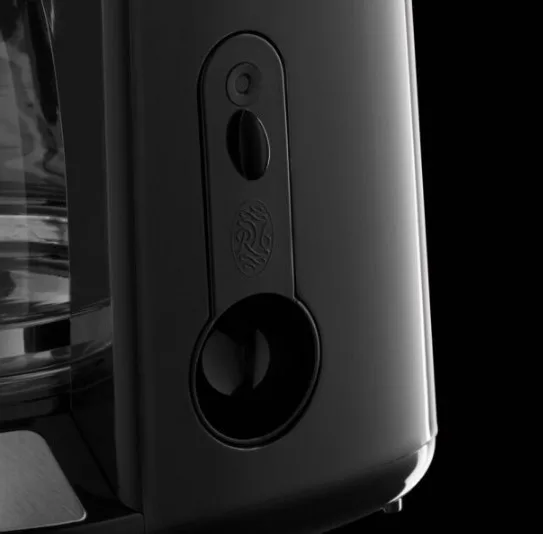 Кавоварка Russell Hobbs пластикова 35,2х23,7х21,2 см чорна срібляста