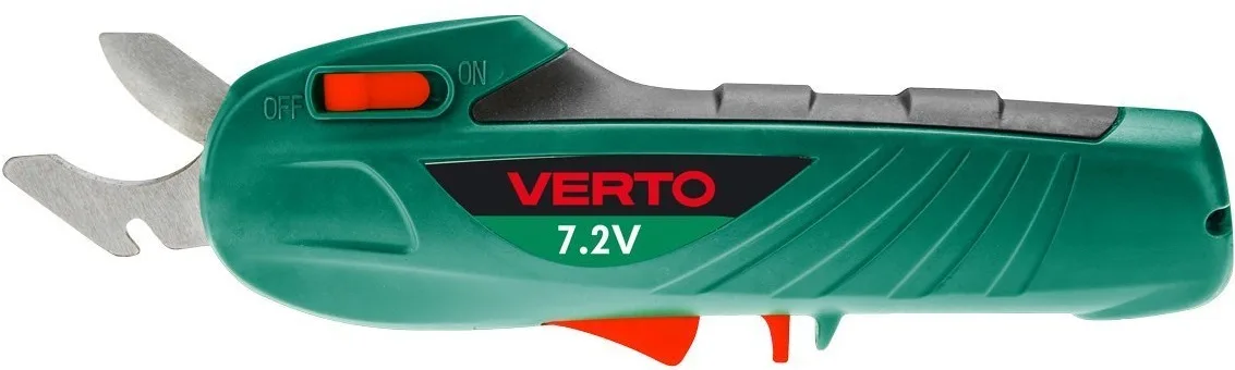 Акумуляторний секатор Verto, 7.2В, батарея 1х1.3Ач, діаметр зрізу 16мм.