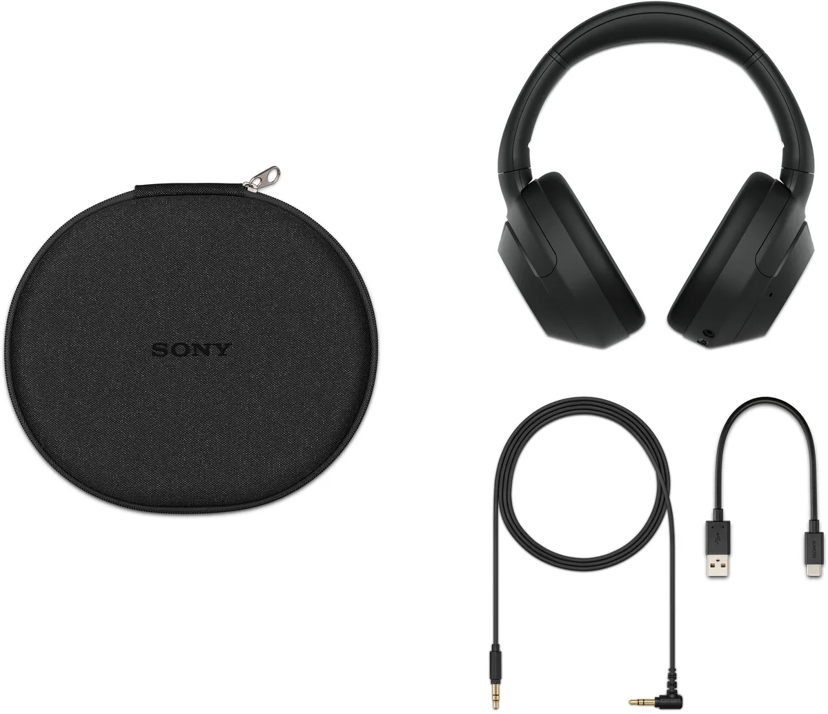 Наушники Sony полноразмерные черные с активным шумоподавлением Bluetooth 5.2