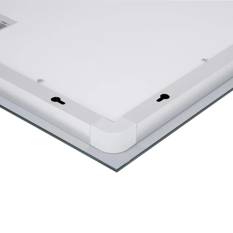 Дзеркало Lidz Kubis KU1 з LED-підсвічуванням Touch 900х700 мм алюміній/пластик