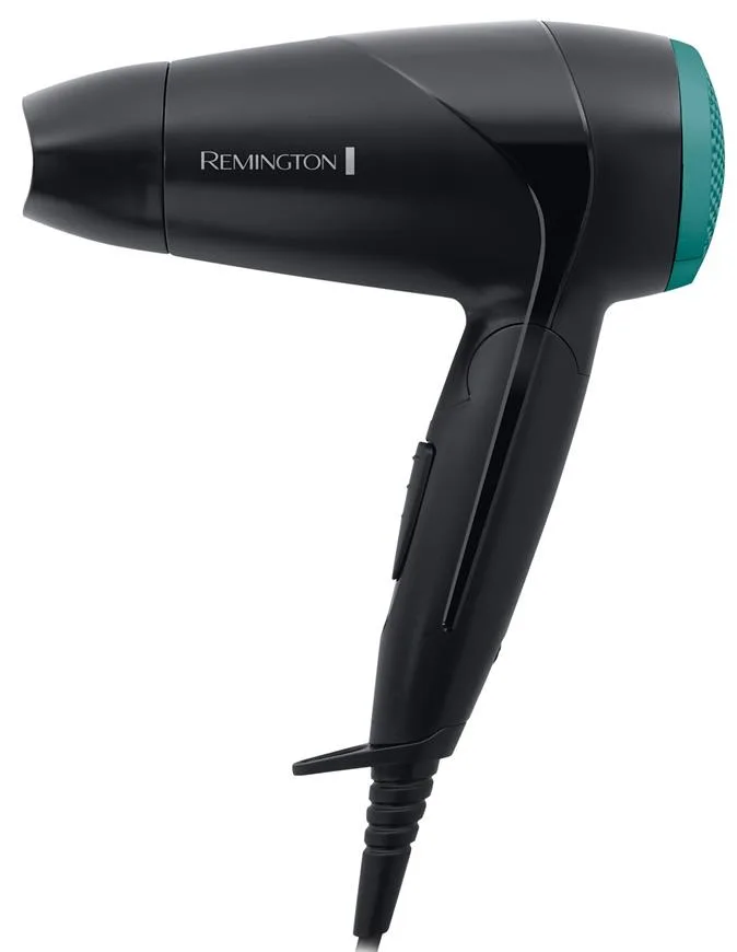 Фен Remington Travel 2000Вт, 2 скорости, складная ручка, черный