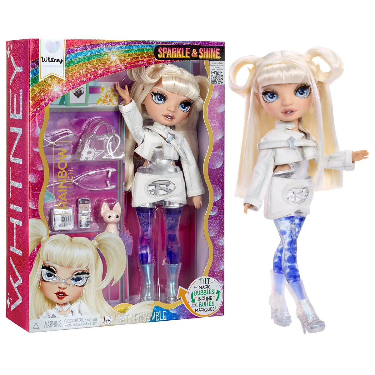 Ігровий набір Rainbow High Sparkle & Shine комбіновані матеріали 8х4х26,5 см білий