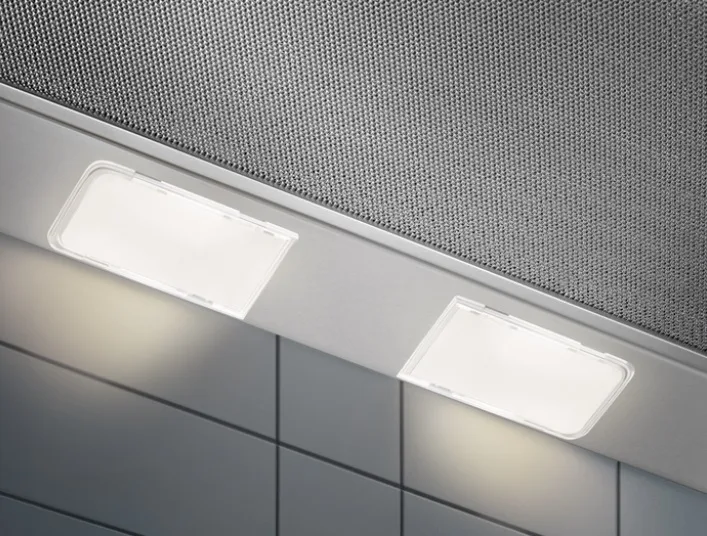 Витяжка Electrolux телескопічна 59см 410м3 год сірий кухонна витяжка для приготування їжі освітлення LED